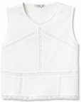Top com Pormenor - Branco