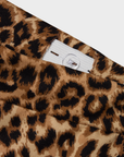 Calças Wide Leg Animal Print - Preto