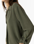 Blusa Efeito Enrugado - Verde