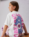 T-shirt com Estampado Traseiro - Branco