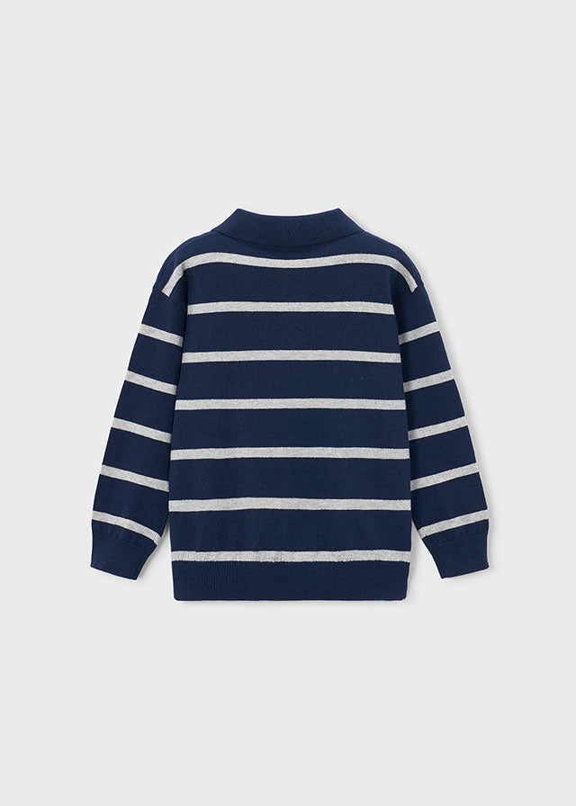 Polo de Manga Comprida - Marinho