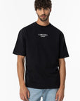 T-shirt com Estampado Traseiro - Preto