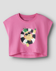 Crop Top Estampado - Rosa