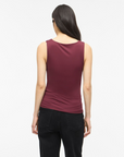 Top Decote Quadrado - Bordo