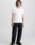 Polo Slim com Logo - Branco