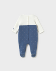 Babygrow com Pé - Azul Médio