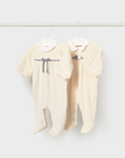 Pack 2 Babygros - Bege