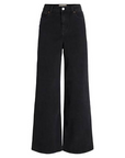 Calças de Ganga Wide Leg - Preto
