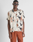 Camisa com Padrão - Telha