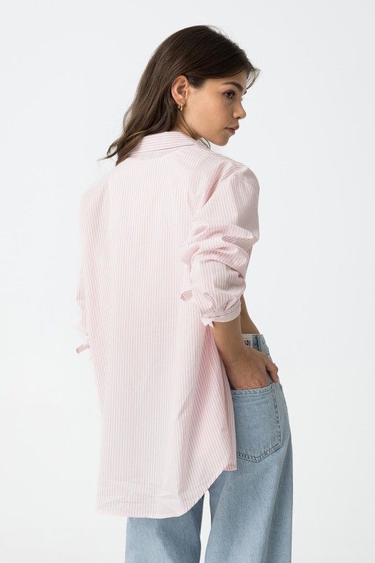 Camisa com Padrão - Rosa