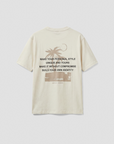 T-shirt com Estampado Traseiro - Bege