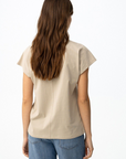 T-shirt Estampada - Bege
