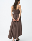 Vestido Midi - Castanho
