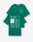 T-shirt com Estampado Traseiro - Verde