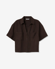 Camisa Curta - Castanho