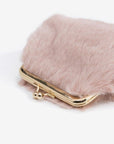 Bolsinha Faux Fur - Rosa