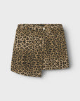 Saia Animal Print - Castanho