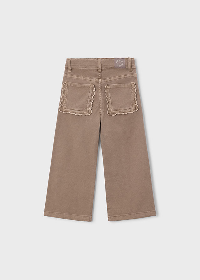 Calças Wide Leg - Bege