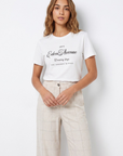 T-shirt Estampada - Crú