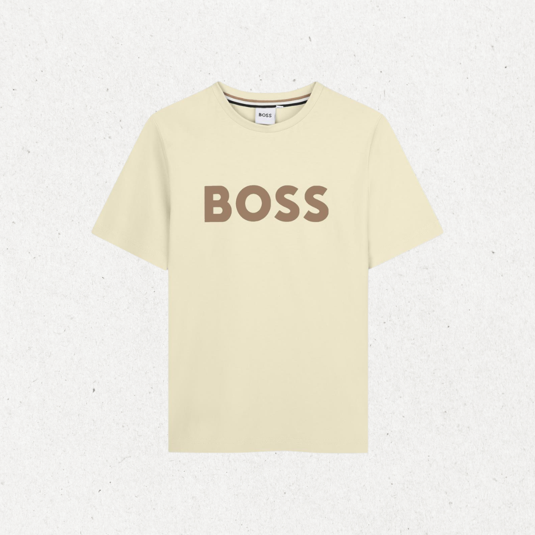 T-shirt com Logo - Bege