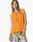 Blusa de Manga Cava - Laranja