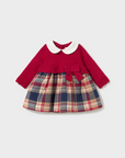 Vestido Combinado - Vermelho