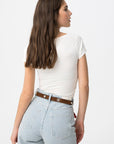 Top de Manga Curta - Branco