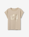 T-shirt Estampada - Bege