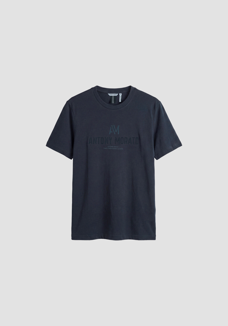 T-shirt com Relevo - Marinho