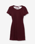Vestido Curto - Bordo
