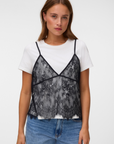T-shirt Combinada - Branco
