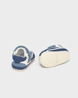 Sapatilhas com Pormenor de Cor - Azul Médio