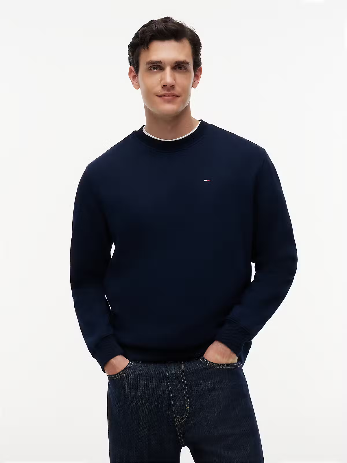 Sweat com Logo - Marinho