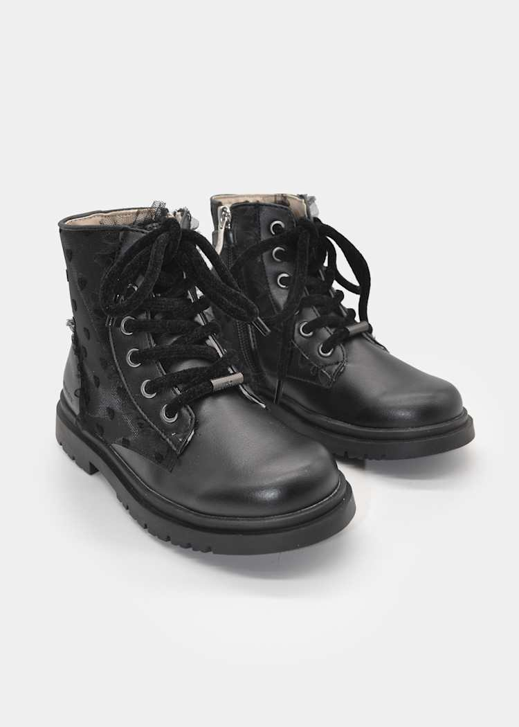 Botas Rendadas - Preto