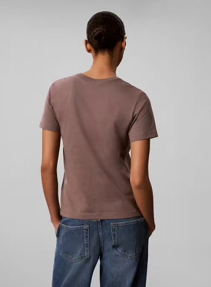 T-shirt com Logo - Bege