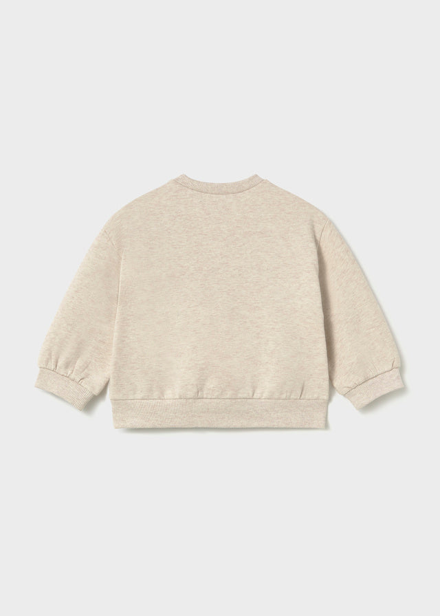 Sweat com Relevo - Bege