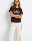 T-shirt Estampada - Castanho