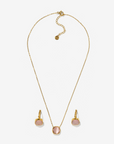 Conjunto de Colar e Brincos - Dourado