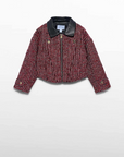 Casaco Tweed - Vermelho
