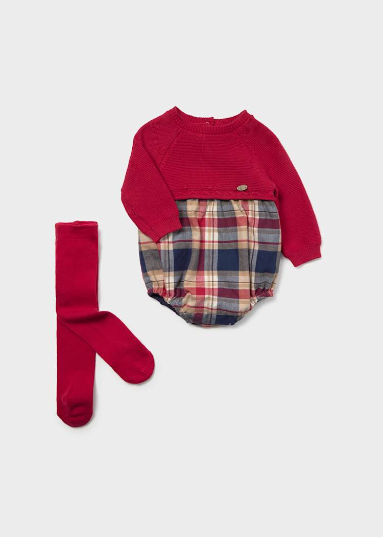 Babygrow com Meia - Vermelho