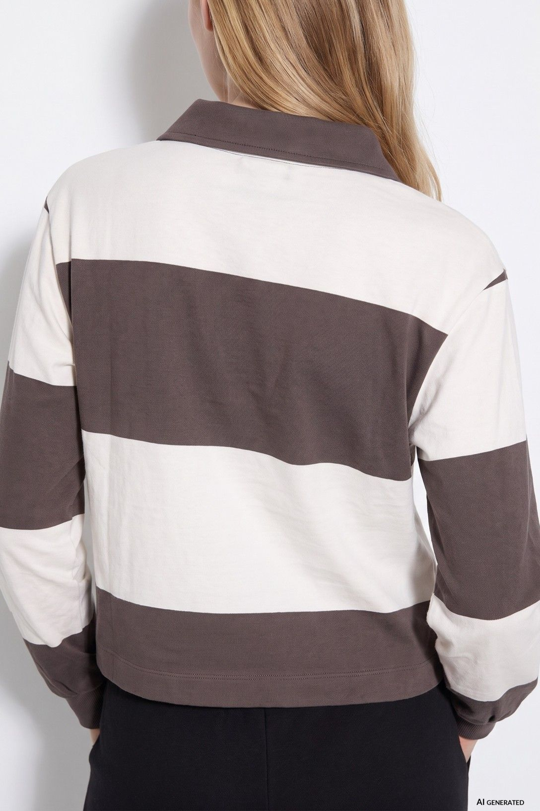 Polo de Manga Comprida - Cinza