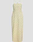 Vestido com Padrão - Amarelo