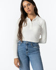 Polo Cropped - Branco