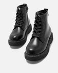 Bota Estilo Militar - Preto