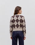 Cardigan de Malha - Castanho
