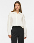 Camisa com Bordado - Branco