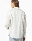 Camisa com Decote em V - Branco