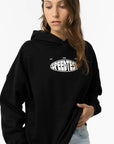 Hoodie com Estampado Traseiro - Preto