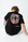 T-shirt com Estampado Traseiro - Preto