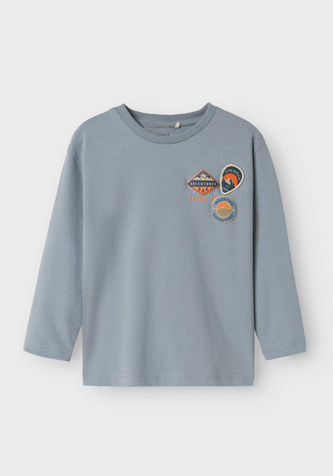 Camisola de Manga Comprida - Azul Médio